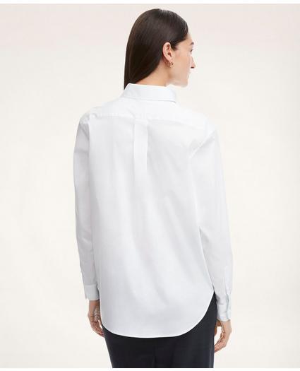 Relaxed Fit Stretch Cotton Poplin Shirt, image 2
