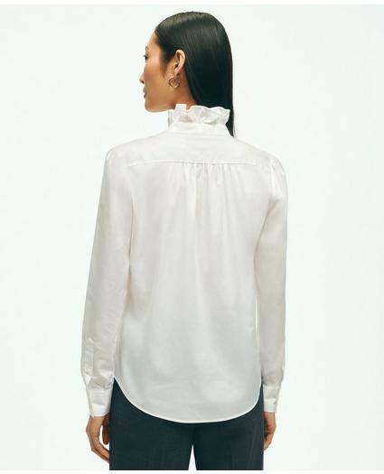 Cotton Ruffle Placket Shirt, image 3