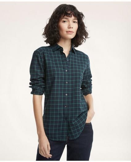 Classic Fit Cotton Wool Flannel Shirt, image 1