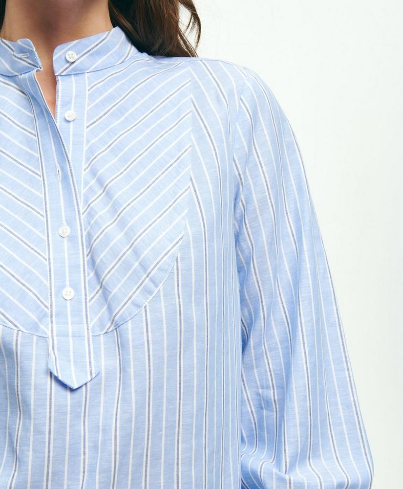 Linen Striped Popover Tunic, image 3