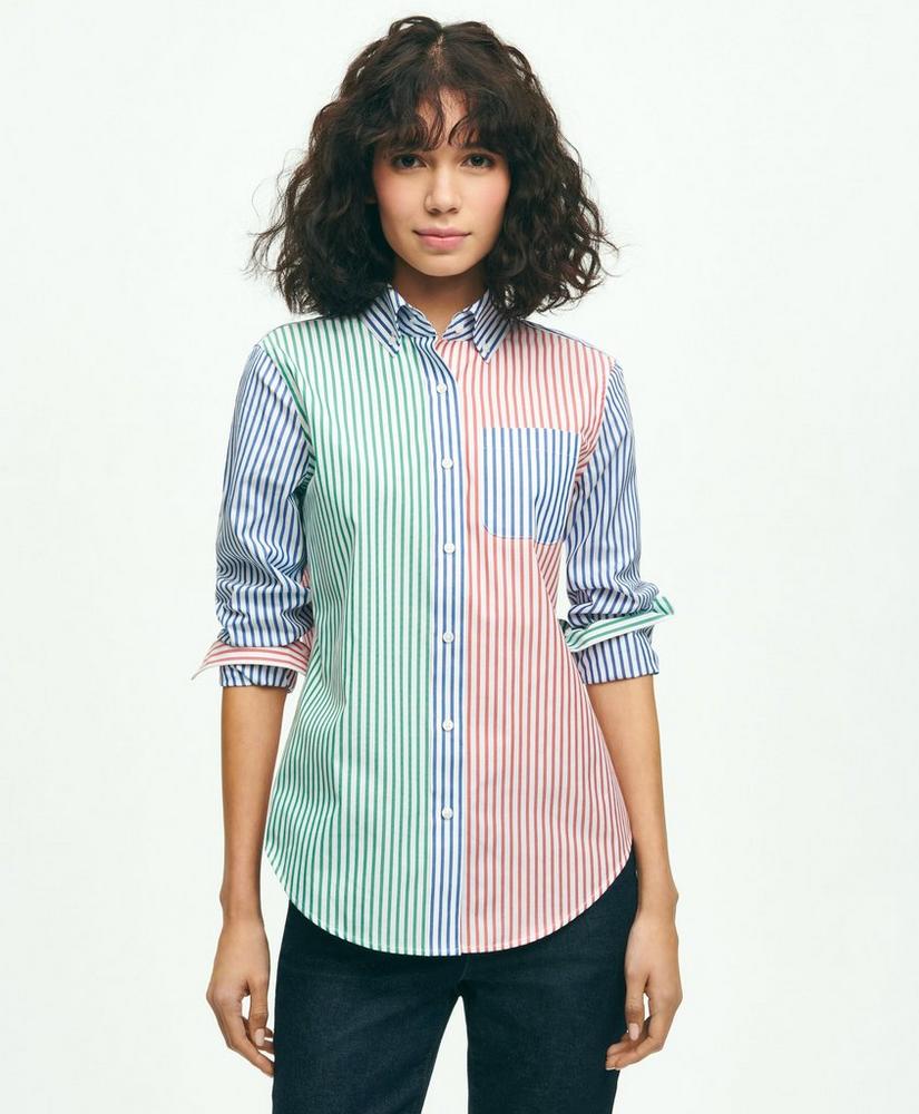 Classic Fit Supima® Cotton Fun Stripe Shirt, image 1