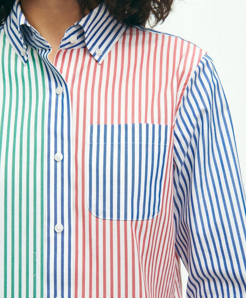 Classic Fit Supima® Cotton Fun Stripe Shirt, image 3