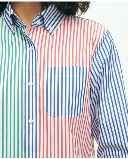 Classic Fit Supima® Cotton Fun Stripe Shirt, image 3