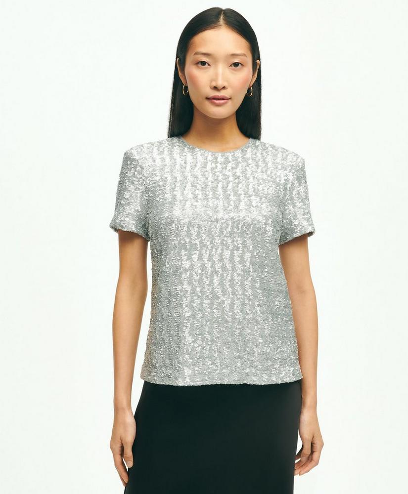 Knit Sequin Top, image 1