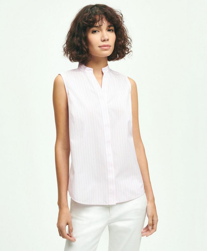 Supima® Cotton Non-Iron Sleeveless Shirt, image 1