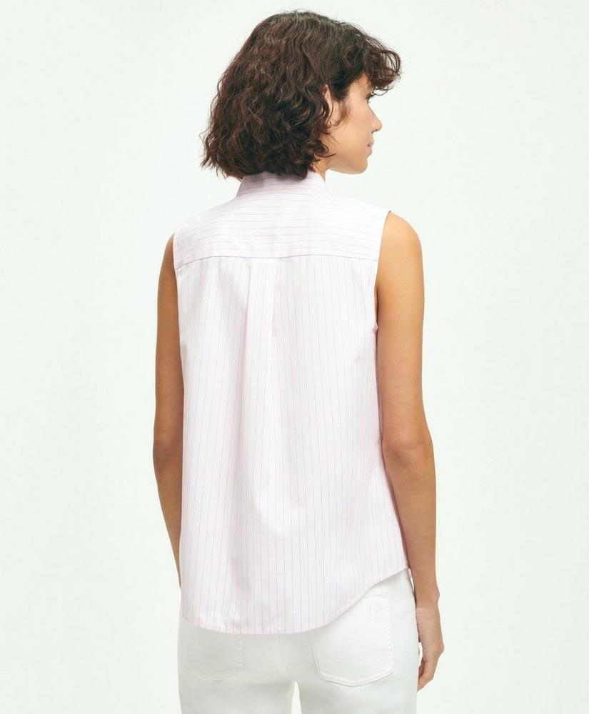 Supima® Cotton Non-Iron Sleeveless Shirt, image 3