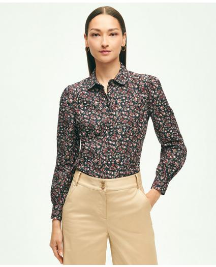 Cotton Poplin Floral Shirt, image 1