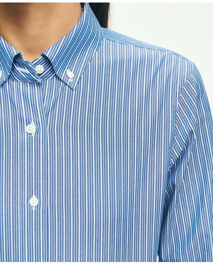 Classic Fit Stretch Supima® Cotton Non-Iron Striped Dress Shirt, image 3