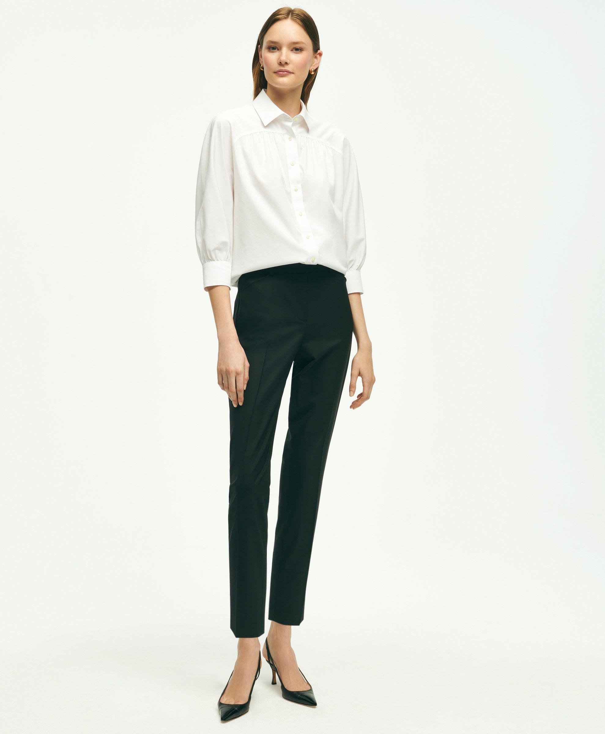 black no iron blouse