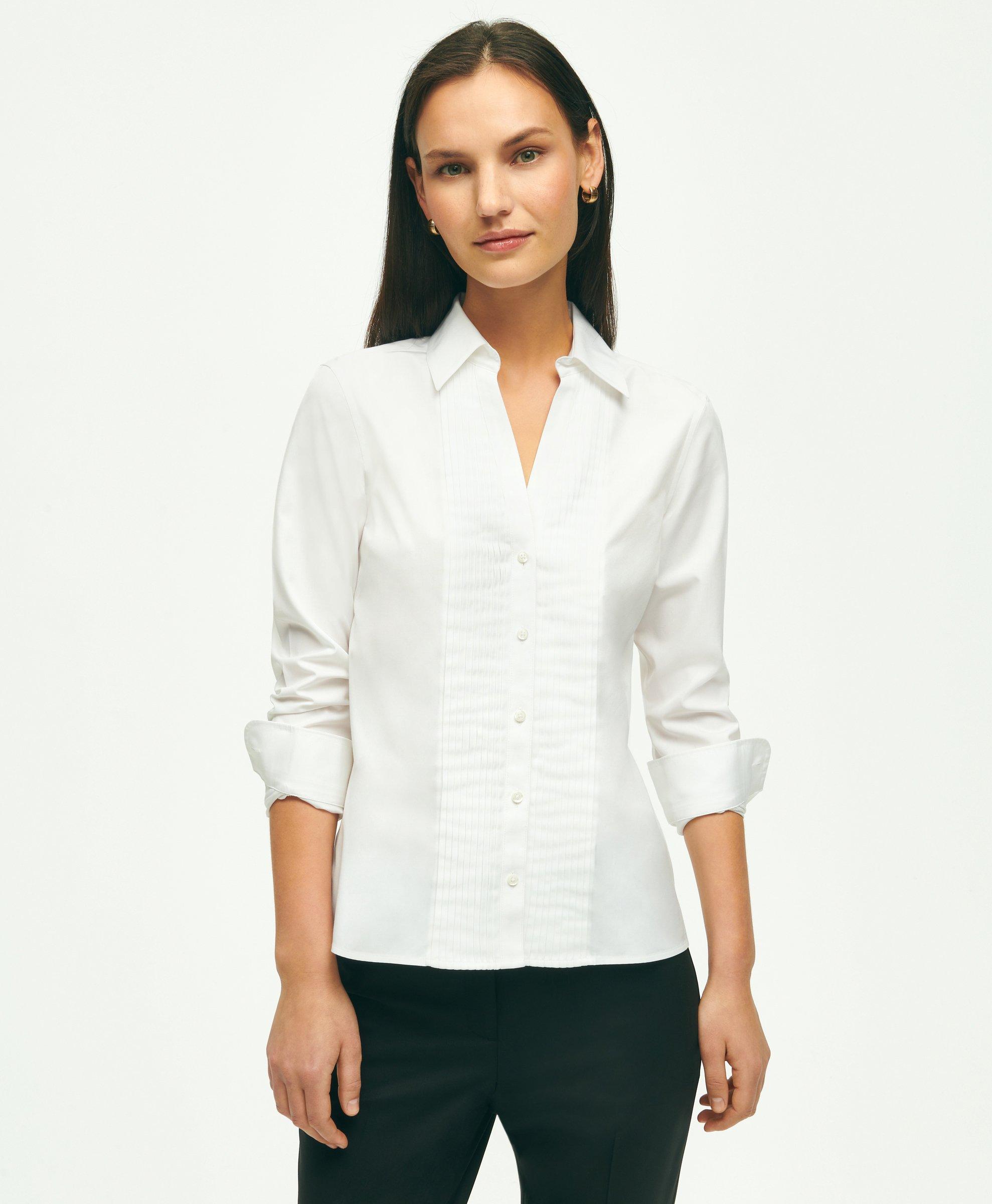 e.s. Business Bluse cotton stretch, Damen reg. fit