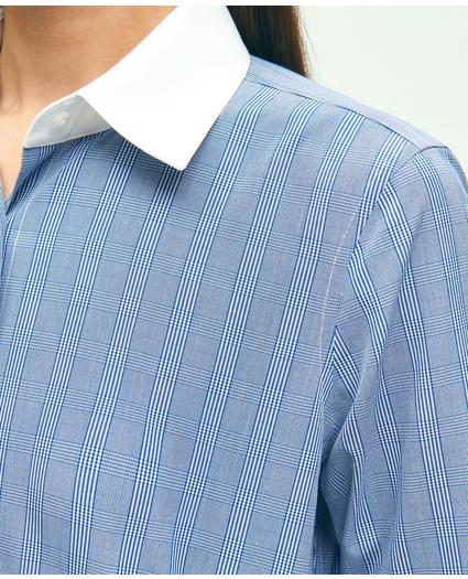 Fitted Stretch Supima® Cotton Non-Iron Striped Dress Shirt, image 2