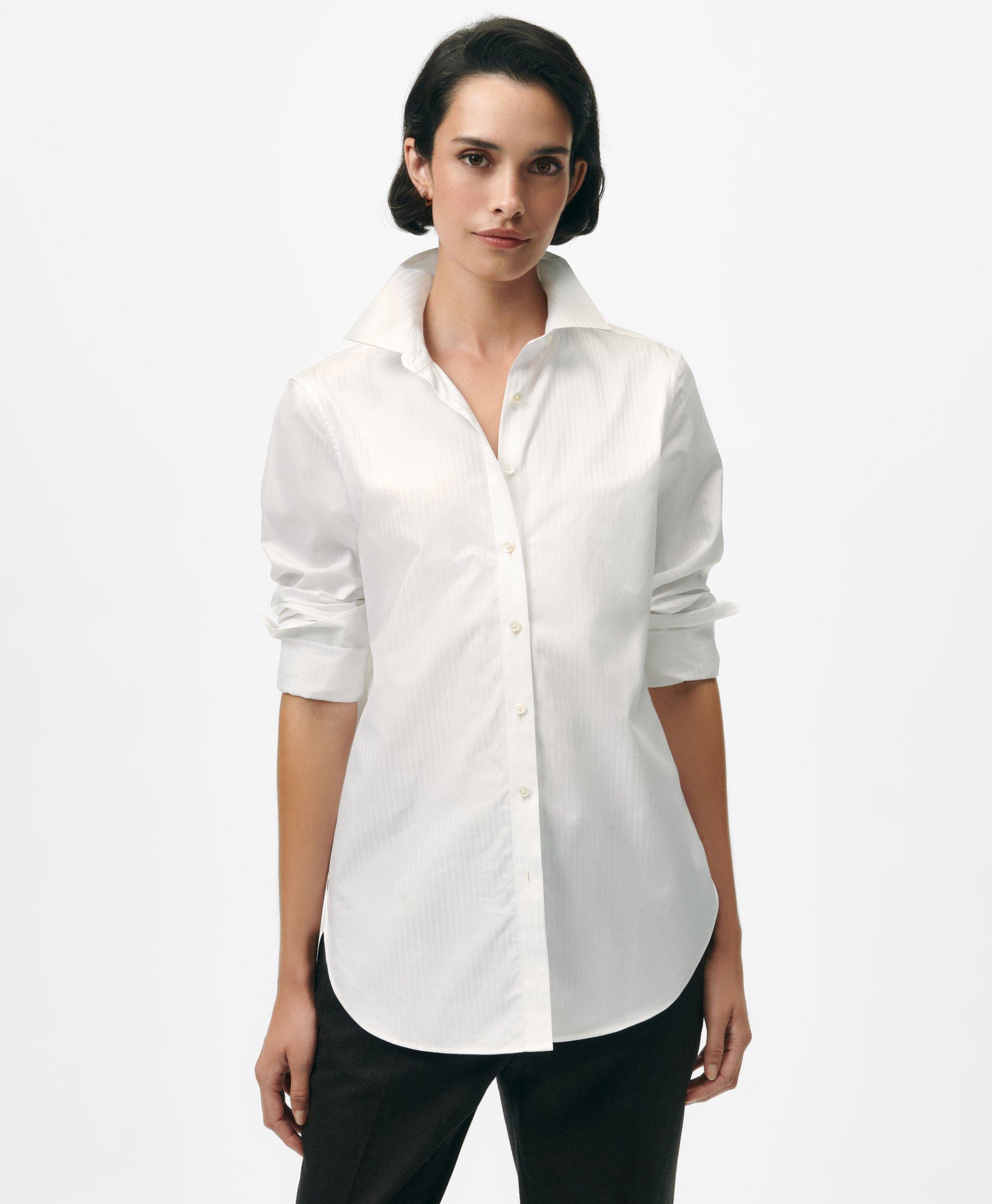 Thomas Mason® X Brooks Brothers Luxury Cotton Shirt in Stripe