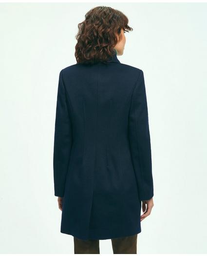 Brushed Wool Double-Breasted Coat, image 4