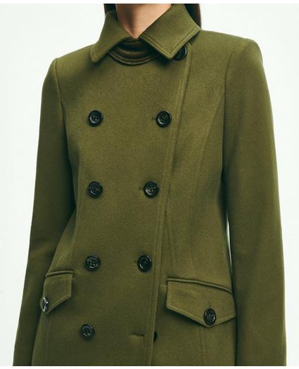 Brushed Wool Double-Breasted Coat, image 5