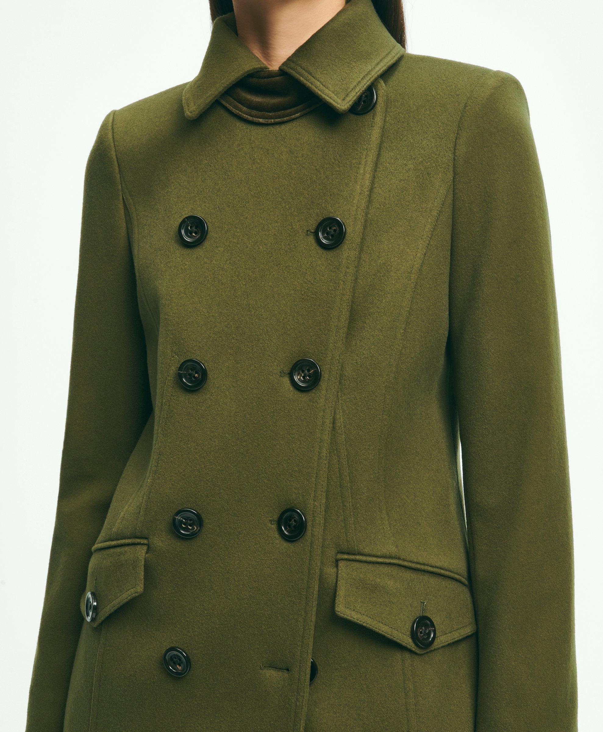 Single breasted pea outlet coat womens