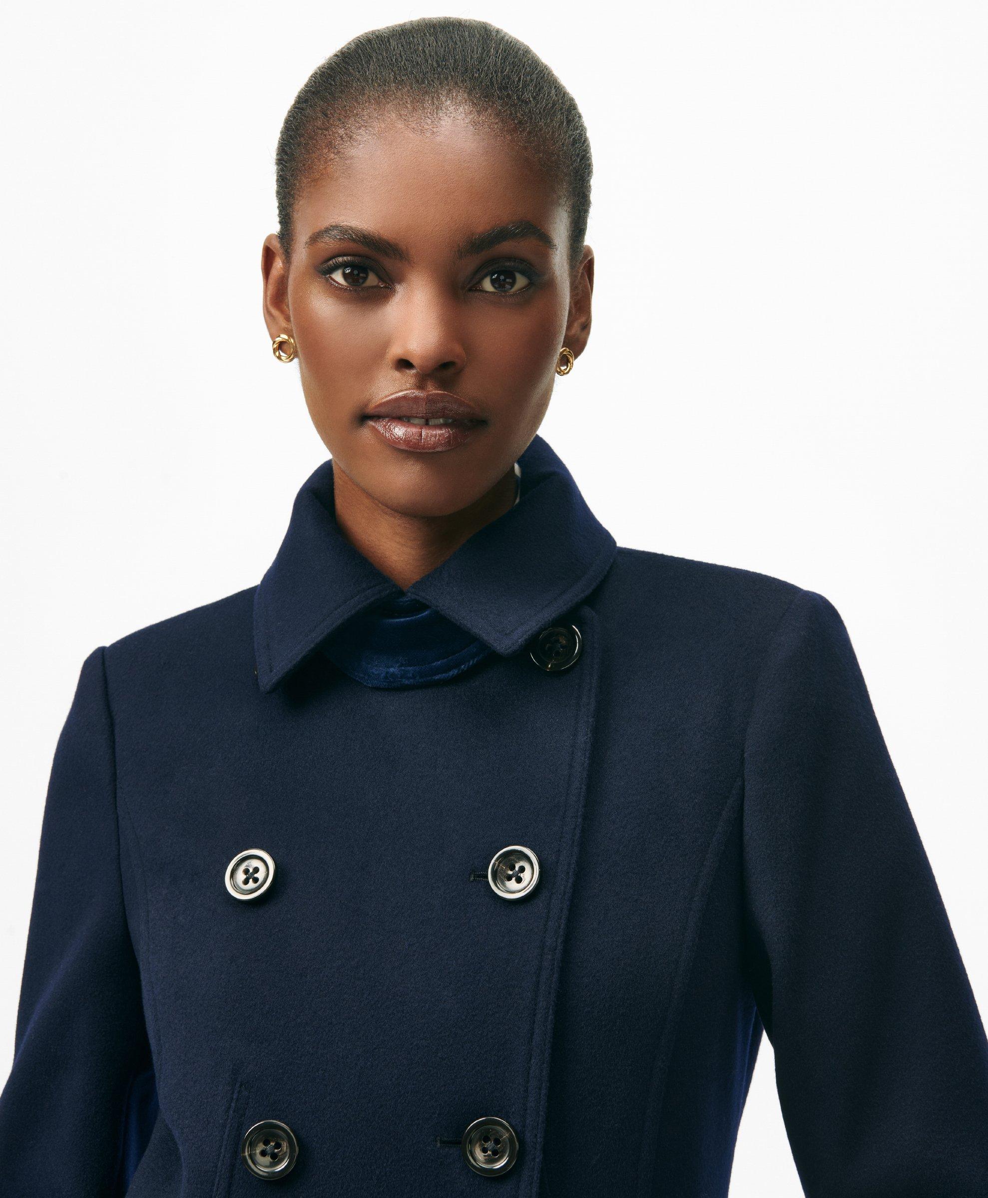 Navy double breasted peacoat hotsell