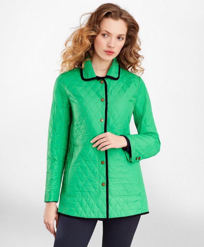 Water-Repellent Quilted Car Coat, image 3