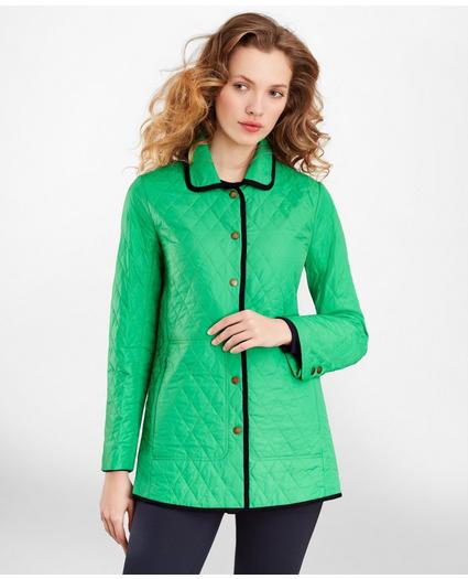 Water-Repellent Quilted Car Coat, image 3