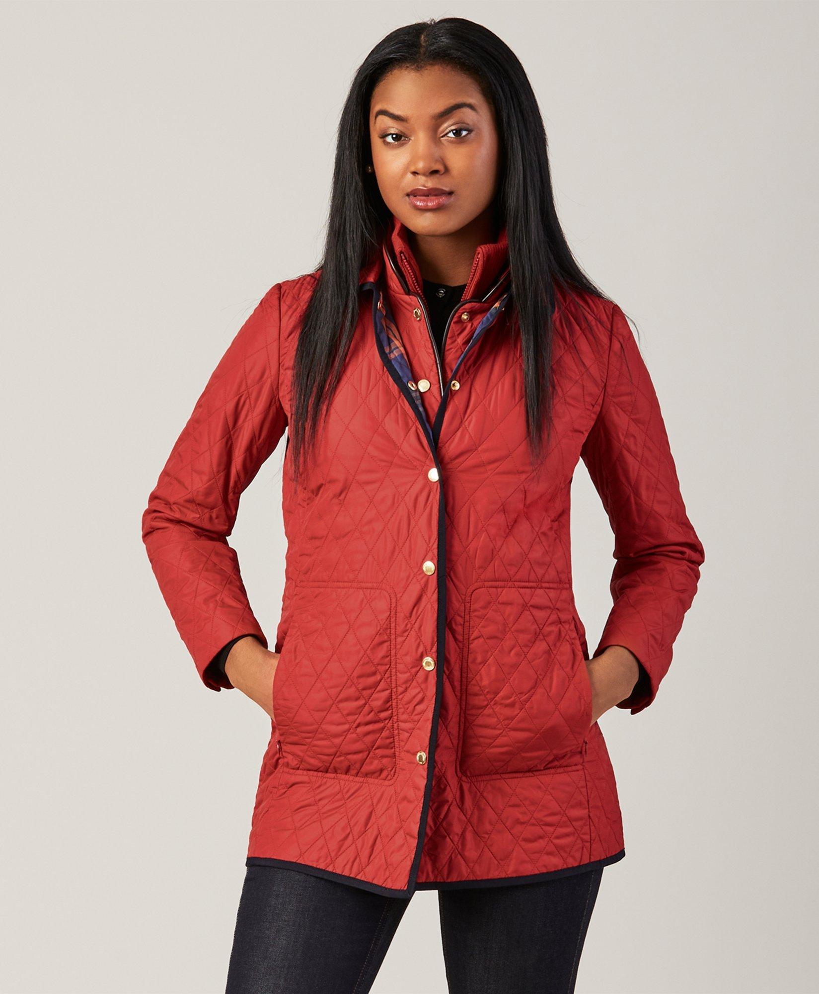 Hooded quilted hotsell car coat