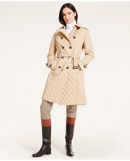 Quilted Taffeta Trench Coat, image 4