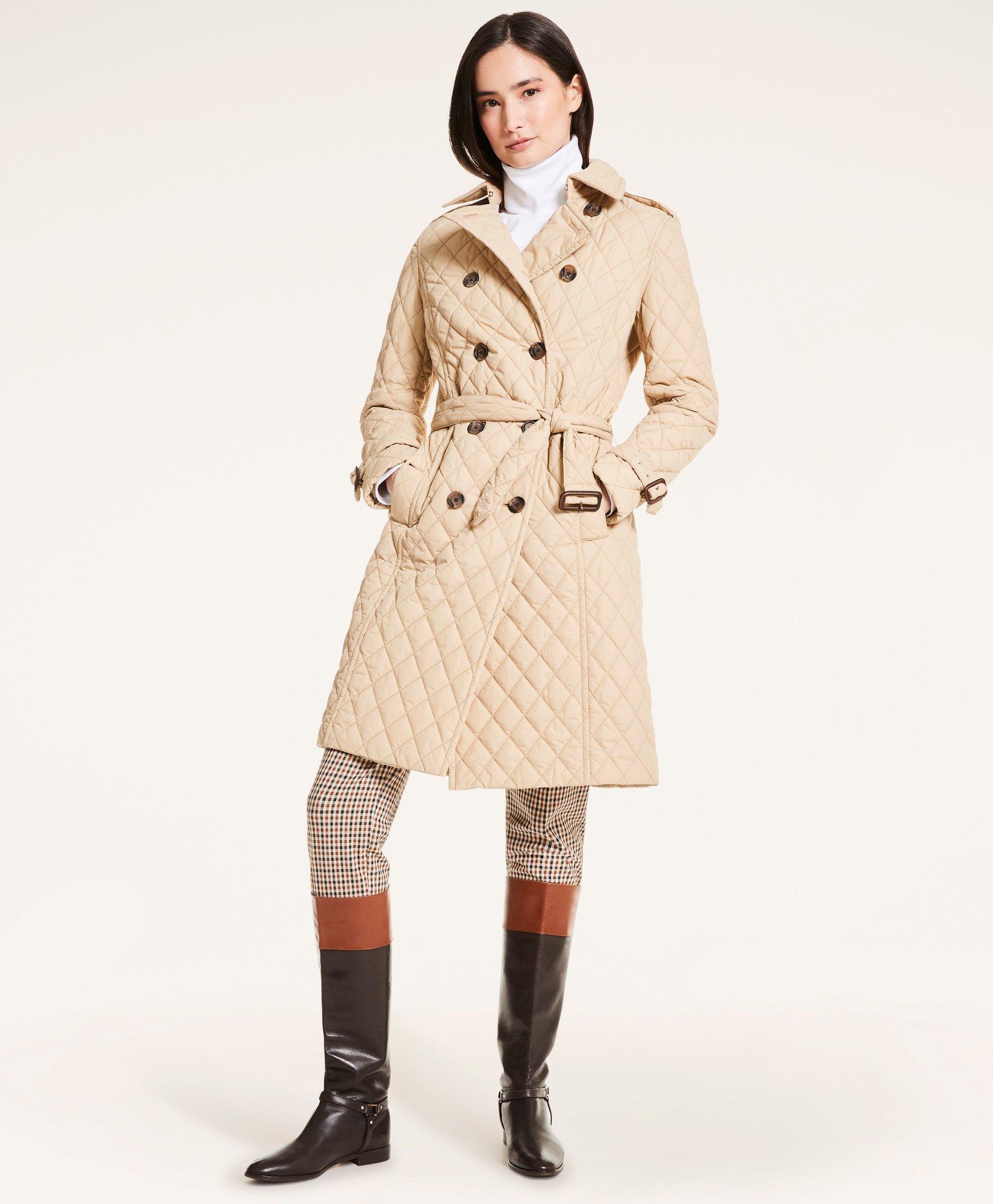 Women's burberry cheap taffeta trench coat