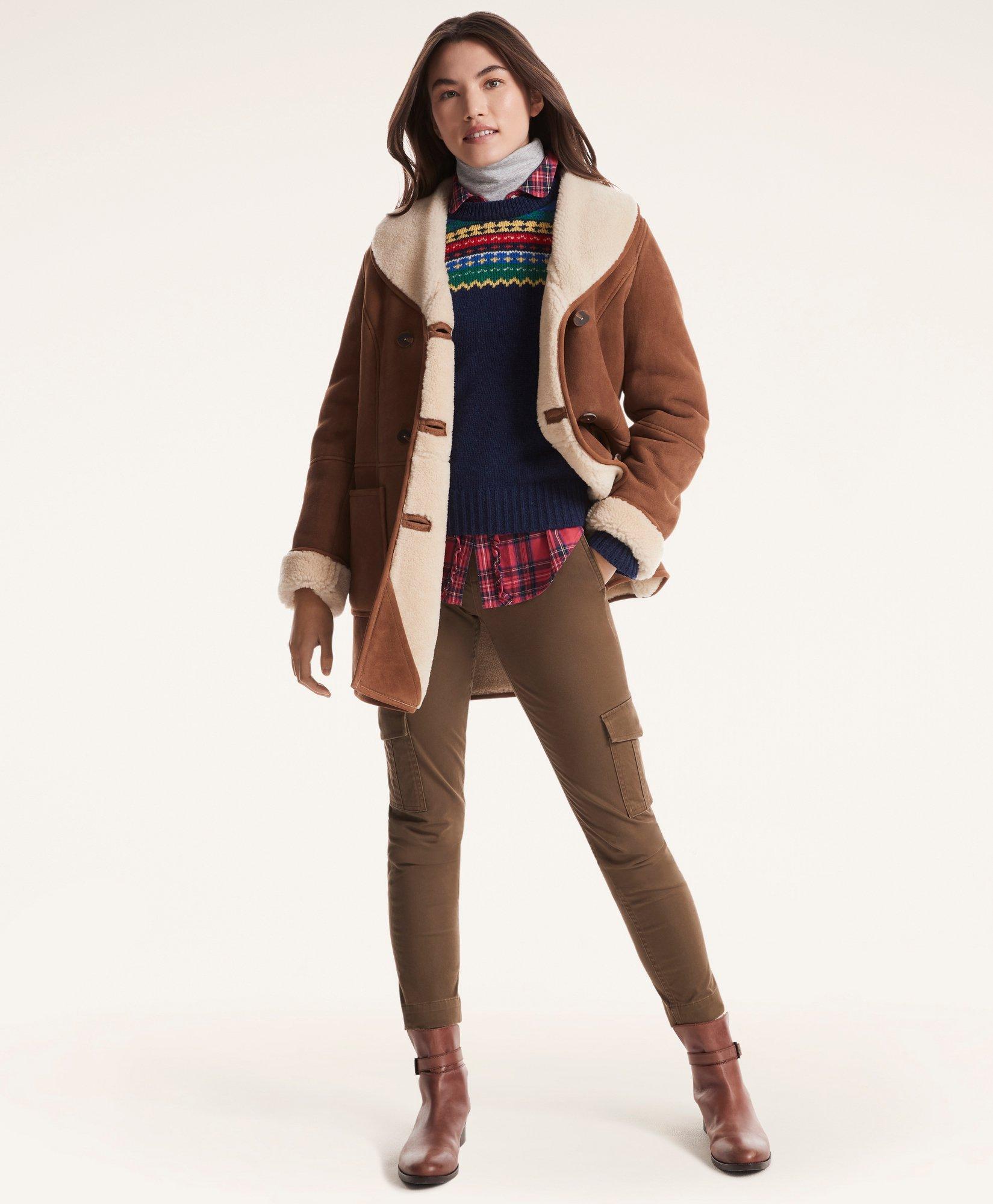 Brooks brothers 2024 shearling coat