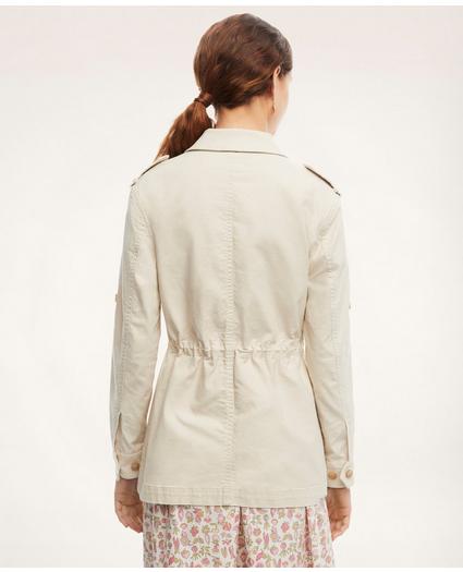Cotton Stretch Canvas Safari Jacket, image 4