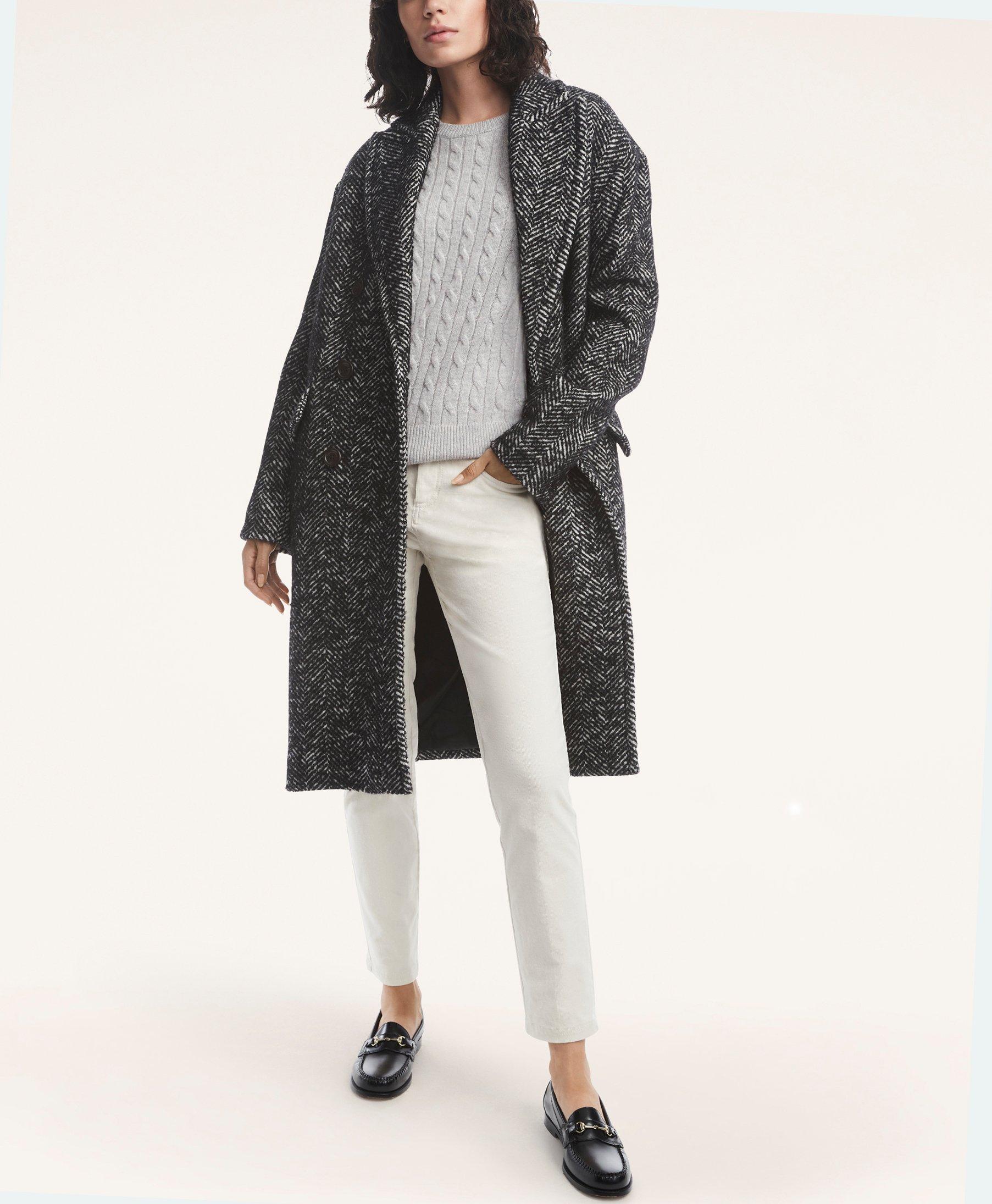 Anchor Button Lapel Coat - Women - Ready-to-Wear