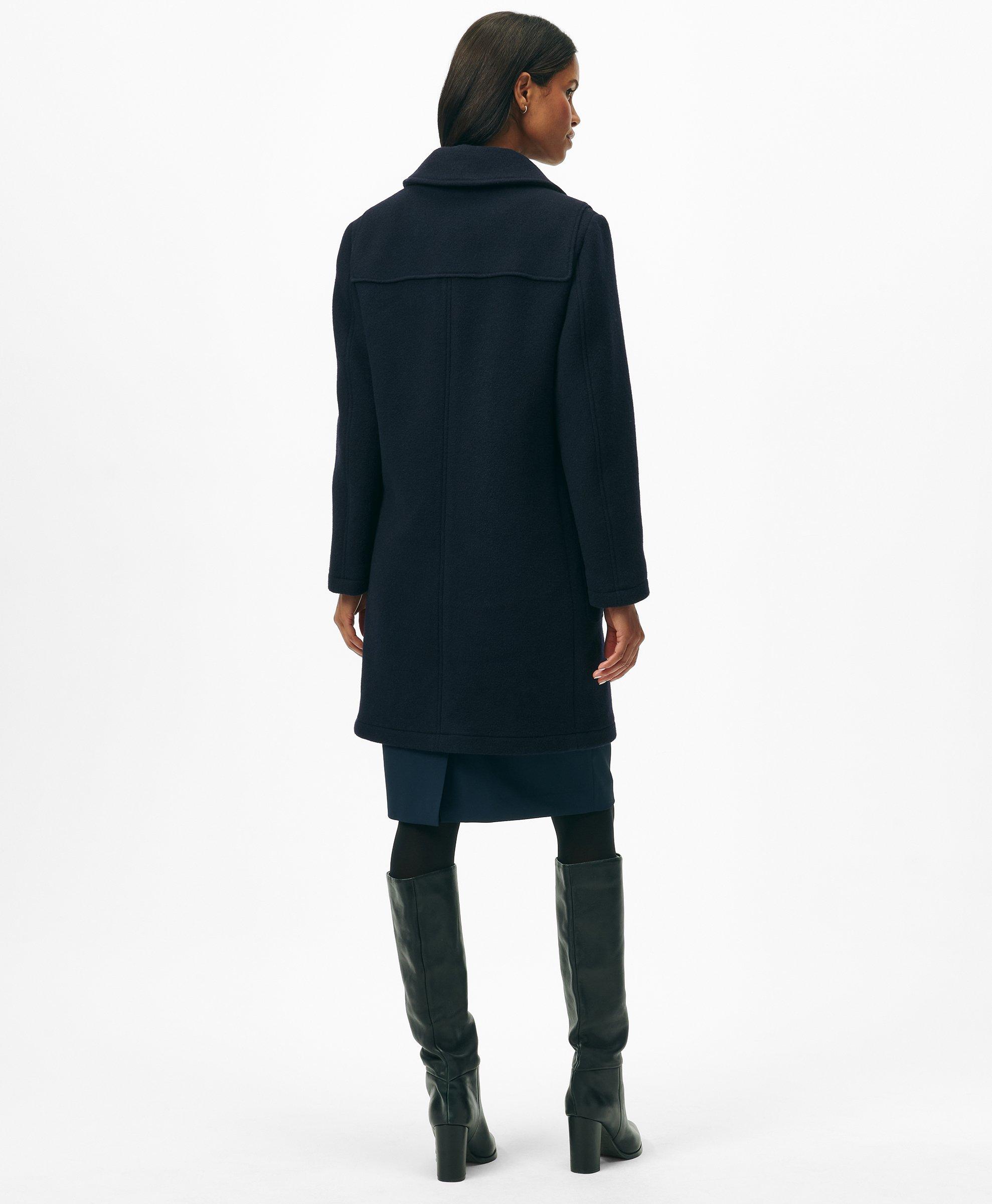 Wool Twill Hooded Toggle Coat