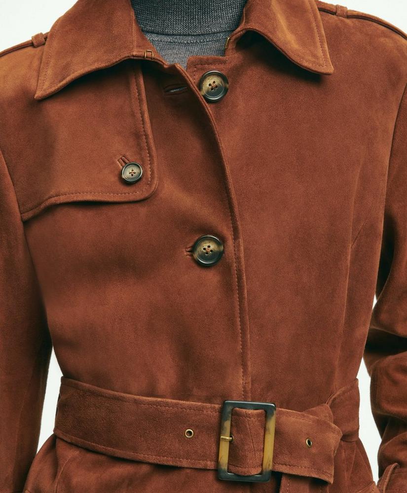 Suede Trench Coat, image 5