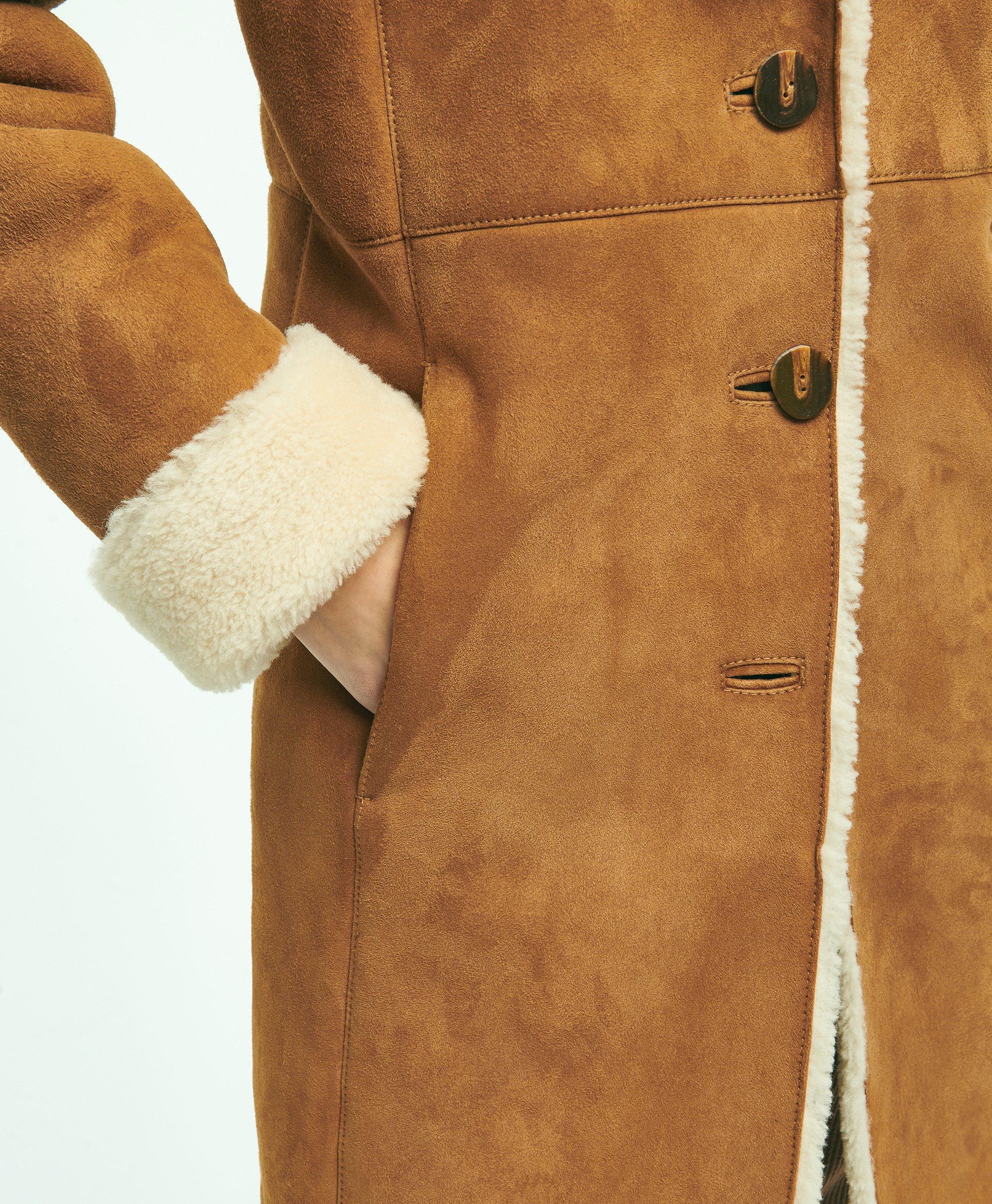 Brooks brothers 2024 shearling coat