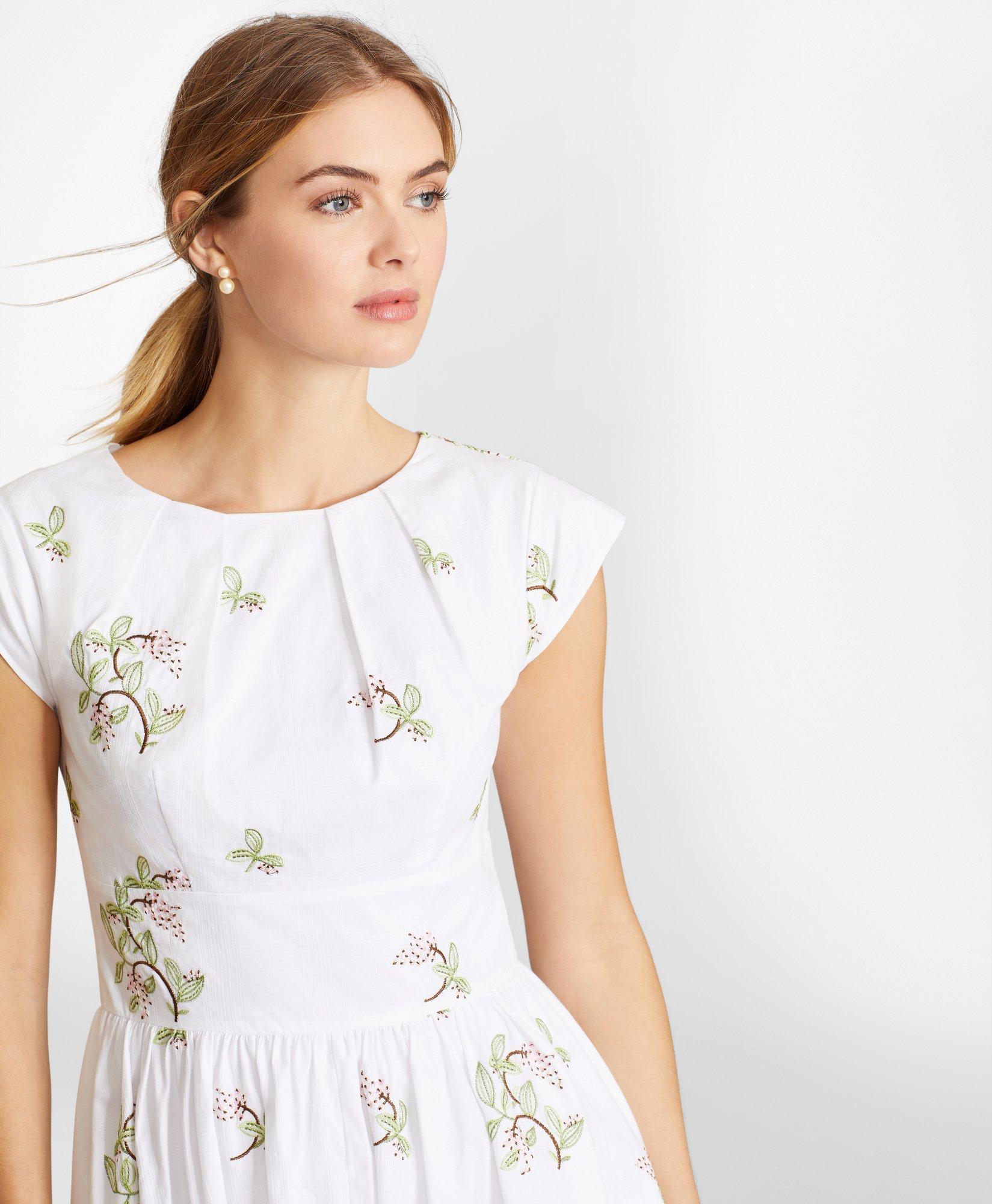 brooks brothers white dress