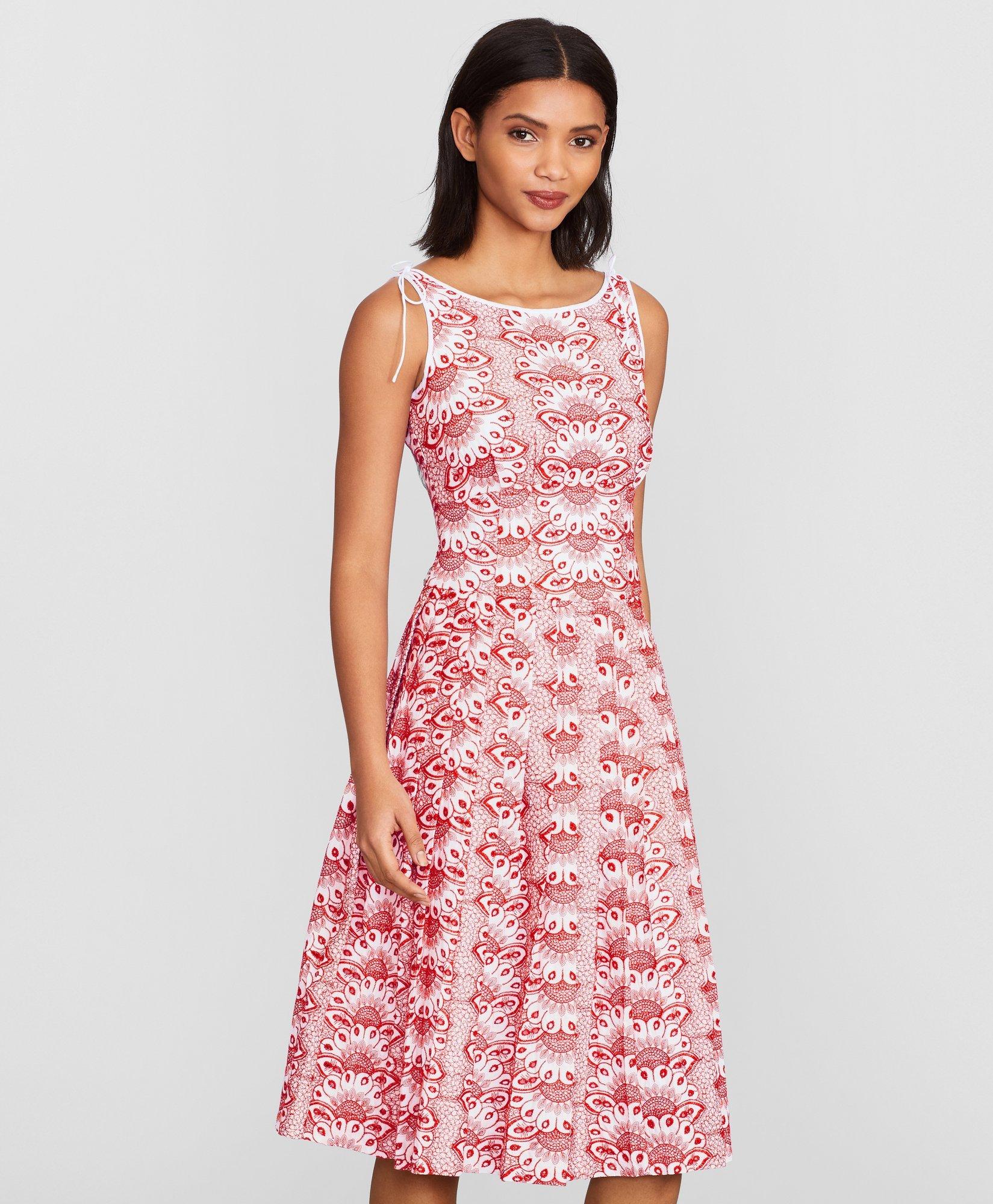 Floral-Embroidered Dress