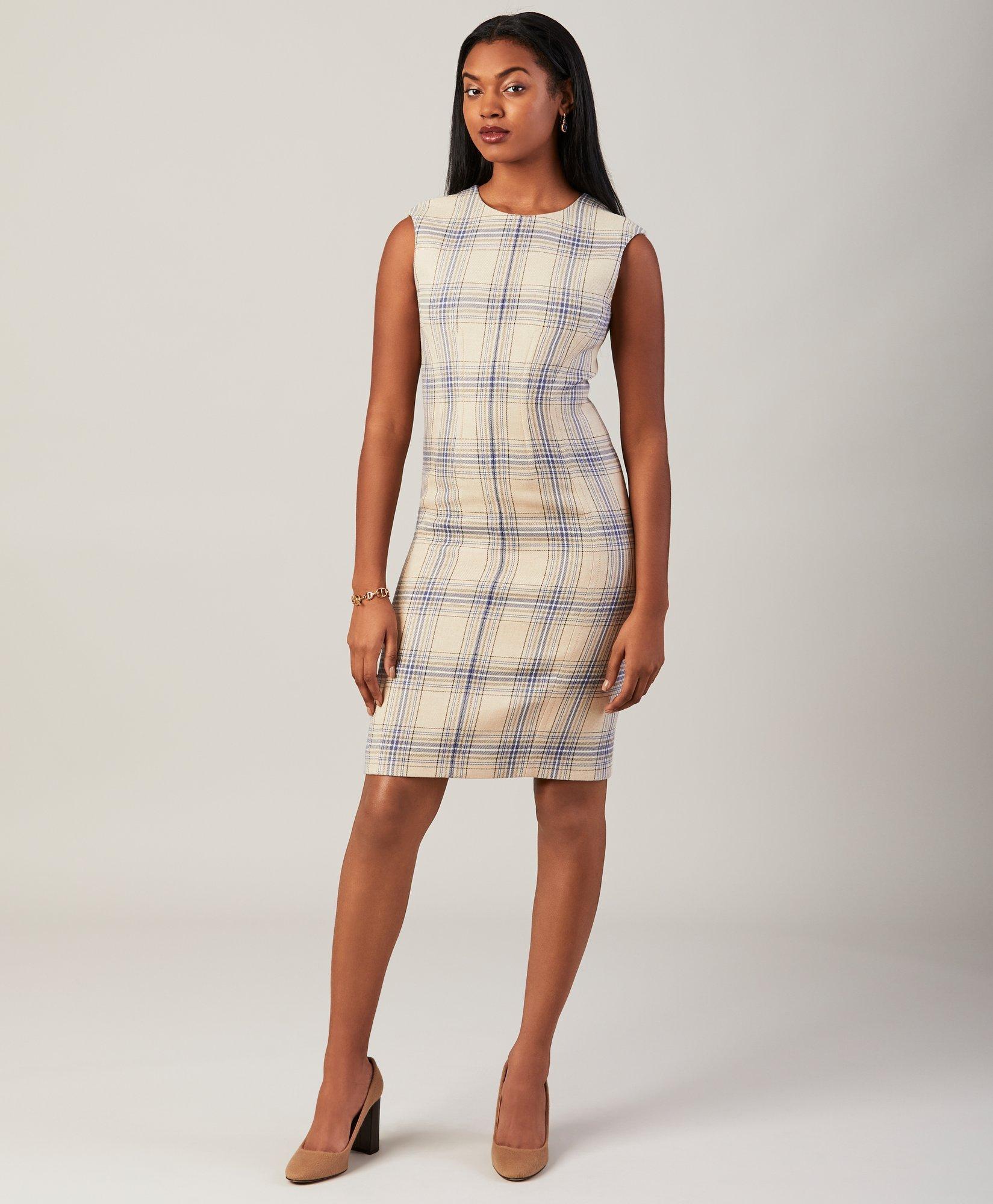 Gingham sheath sale dress