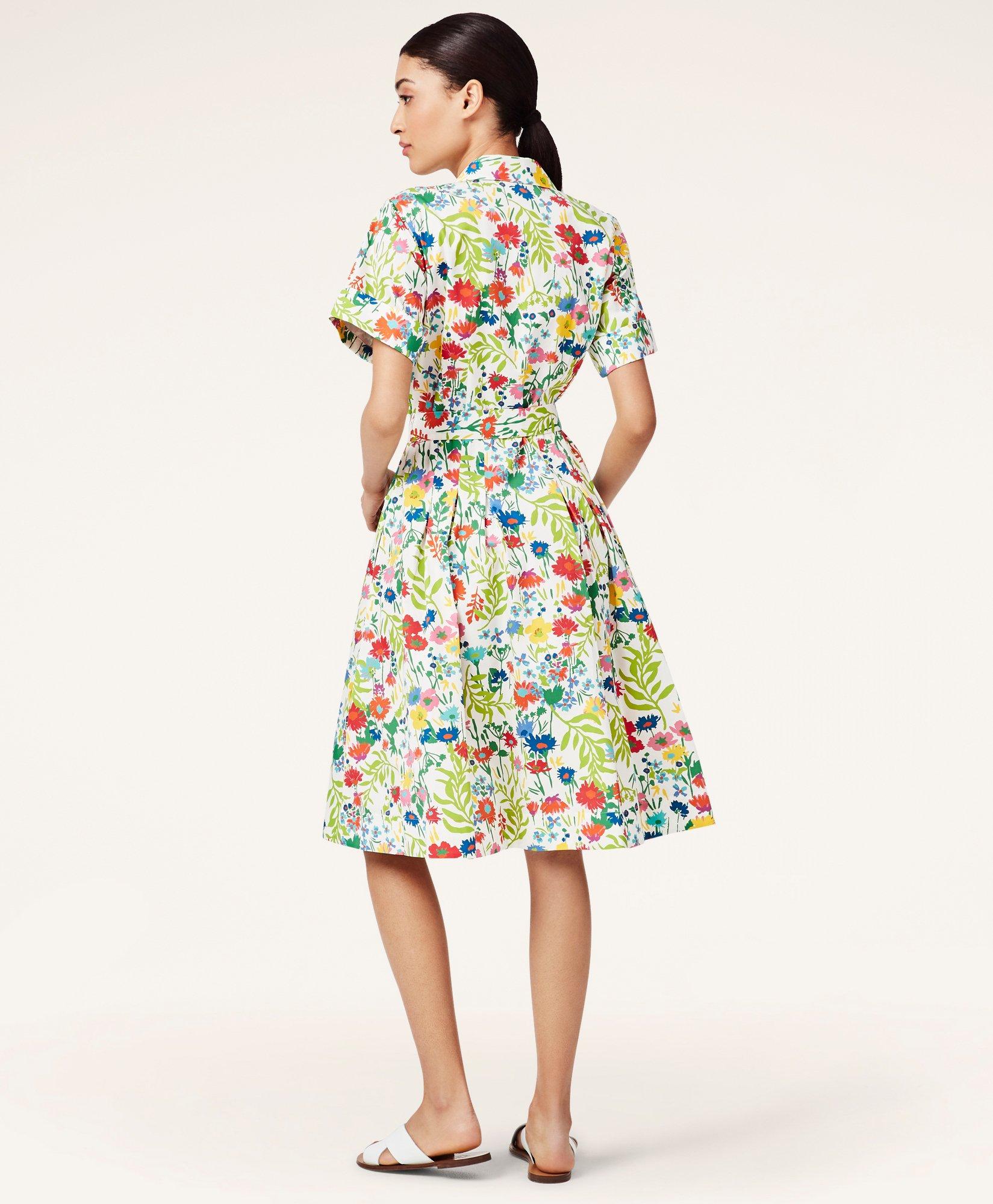 Flower hot sale shirt dress