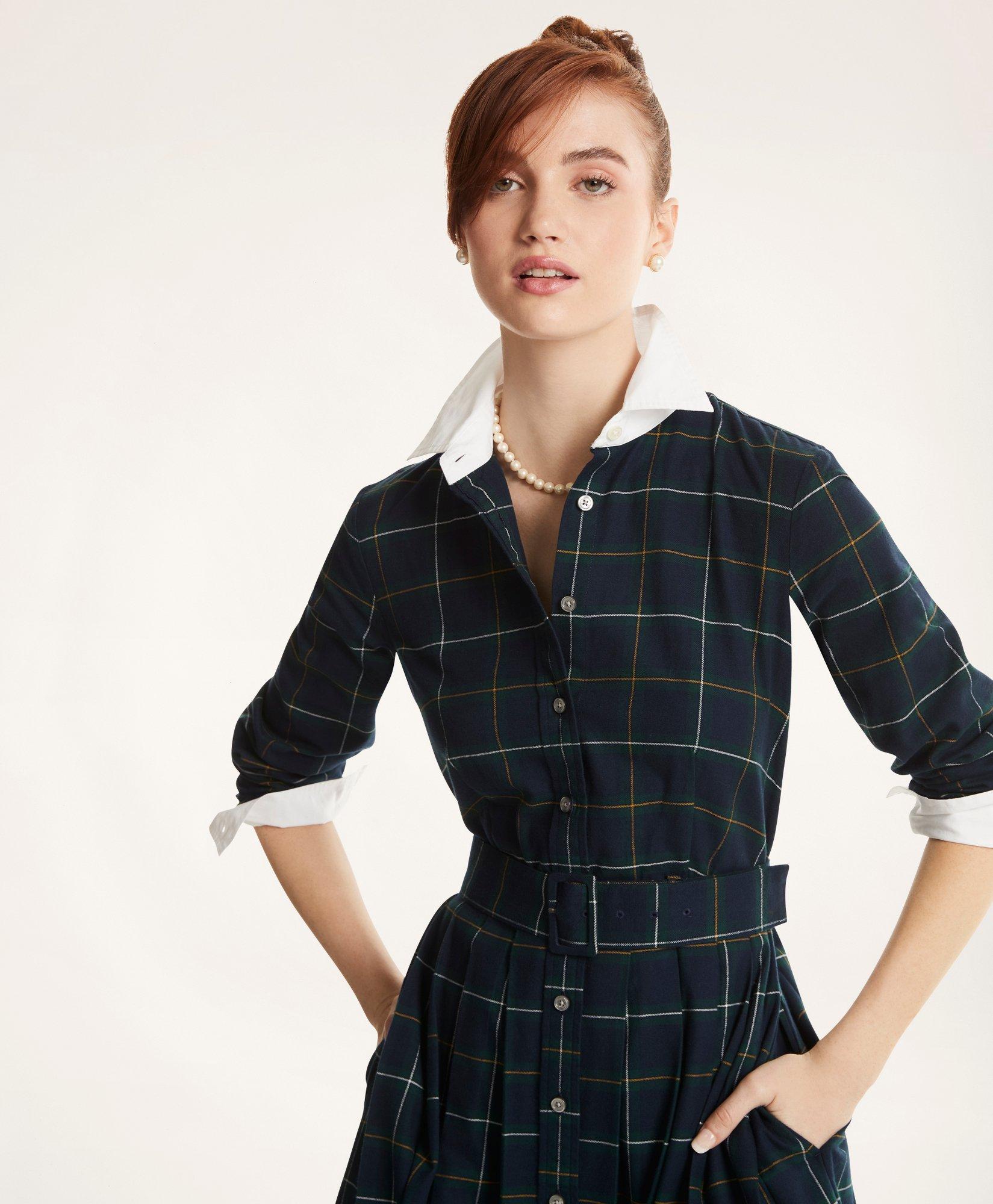 Brooks brothers outlet tartan dress