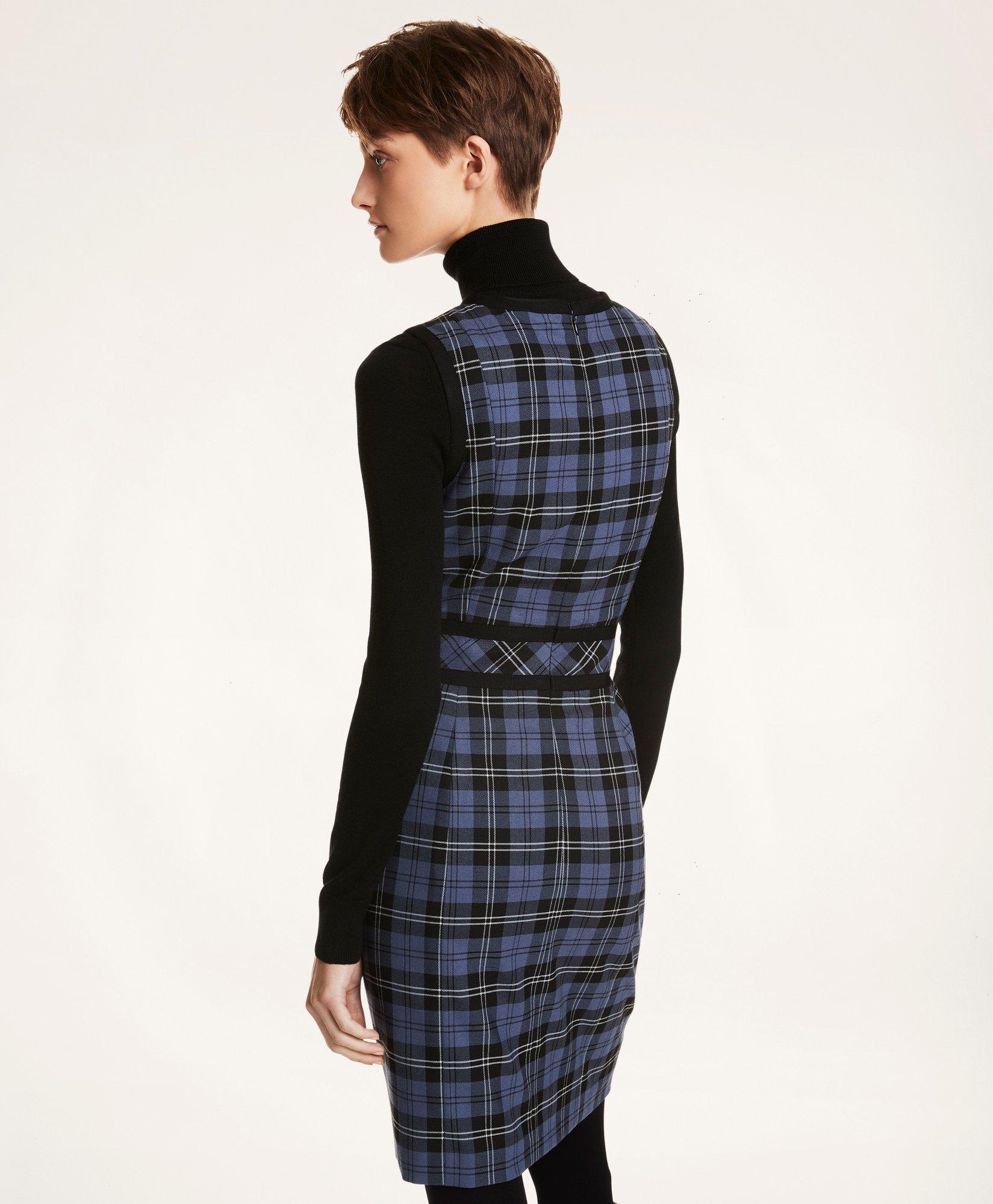 Tartan Twill A Line Sleeveless Dress