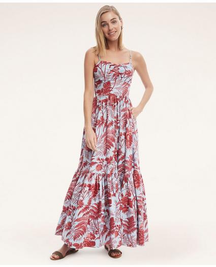 Cotton Tiered Maxi Dress, image 1