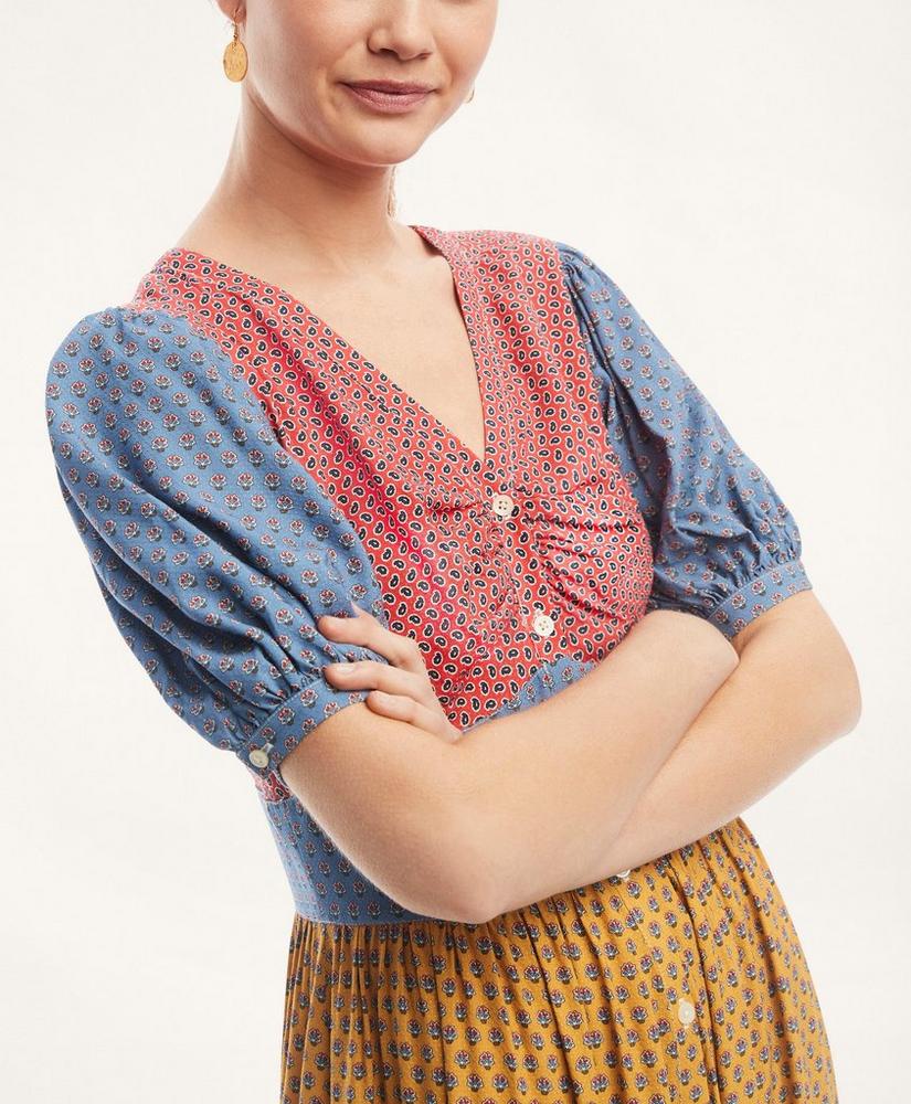 Dobby Tiered V-Neck Midi Dress, image 3