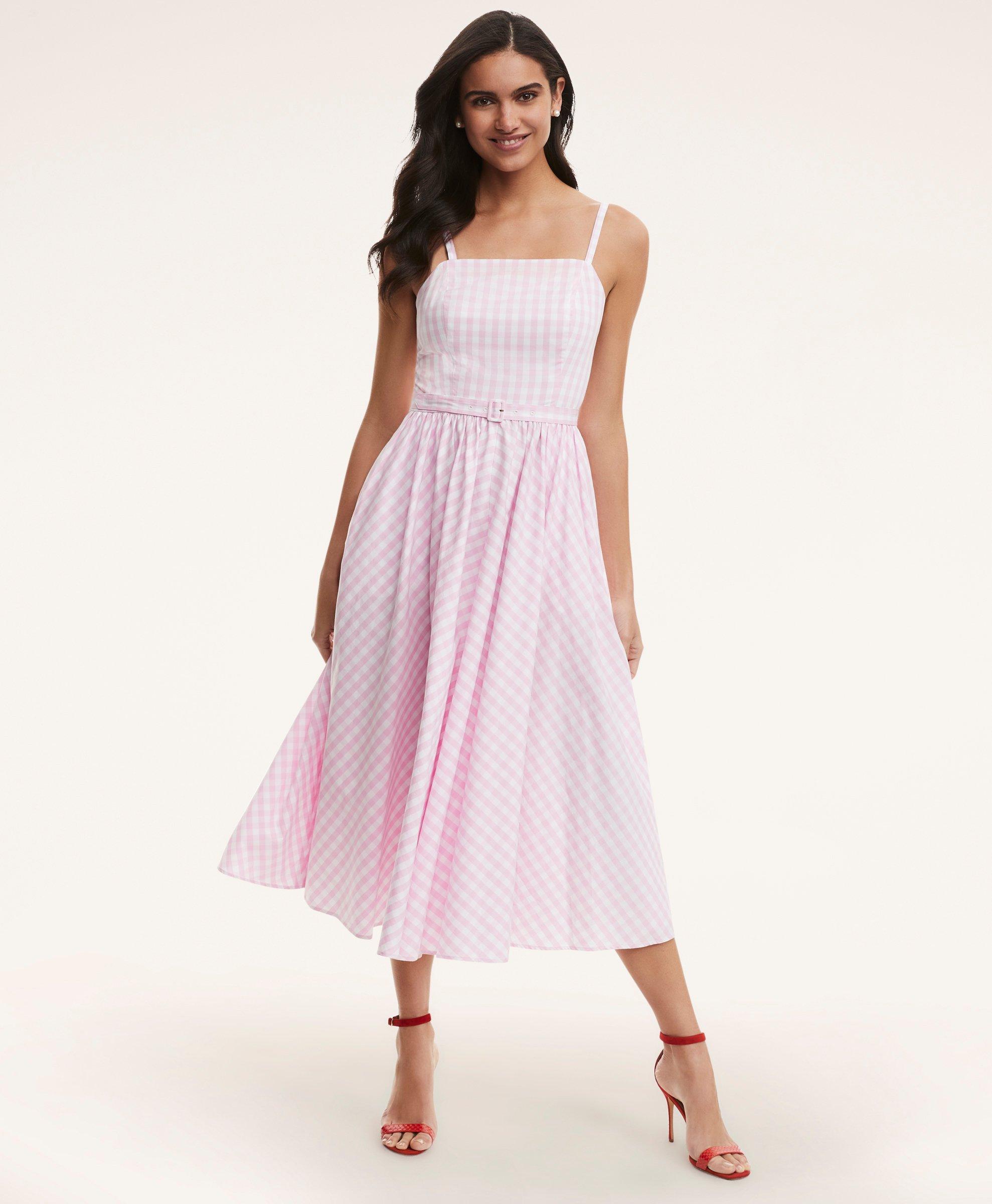 GINGHAM DRESS - Pink