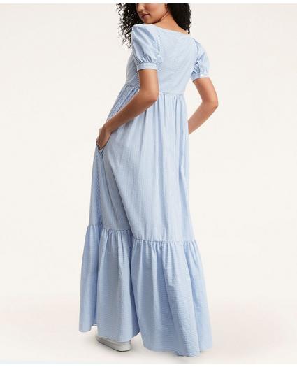 Stretch Cotton Seersucker Regency Dress, image 3