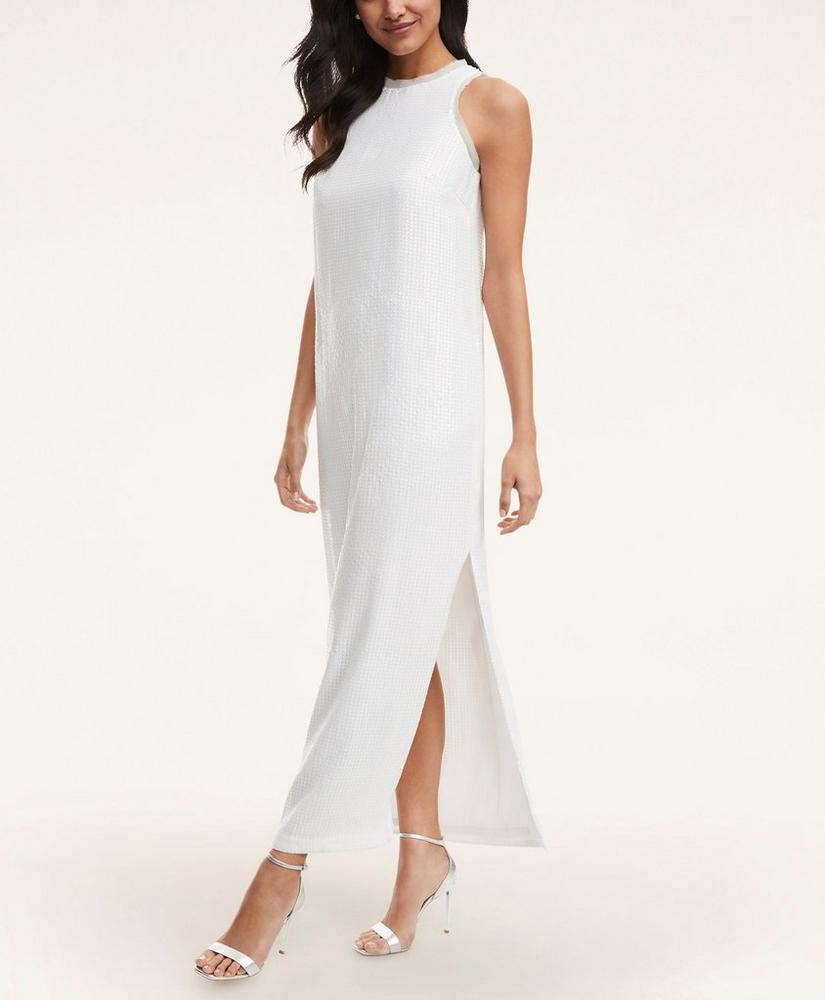 Iridescent Sequin Sleeveless Dress, image 2