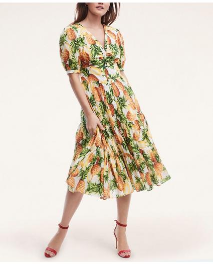 Cotton Pineapple Print Dress, image 1