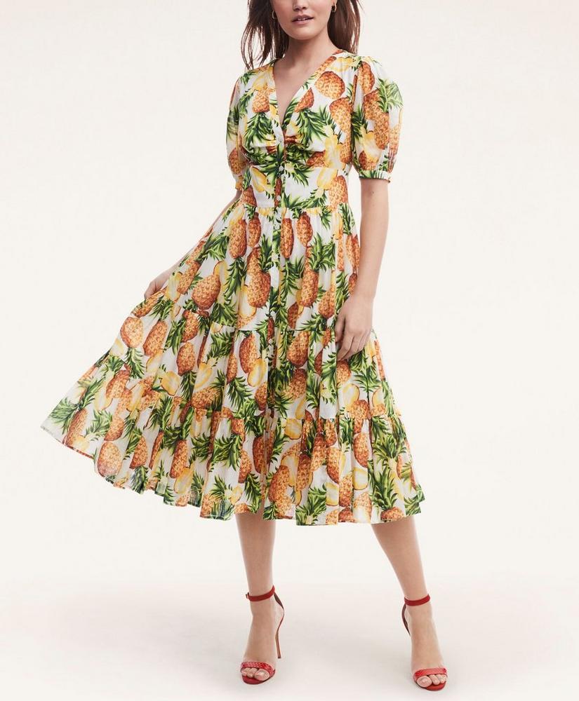 Cotton Pineapple Print Dress, image 2