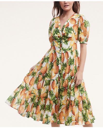 Cotton Pineapple Print Dress, image 1