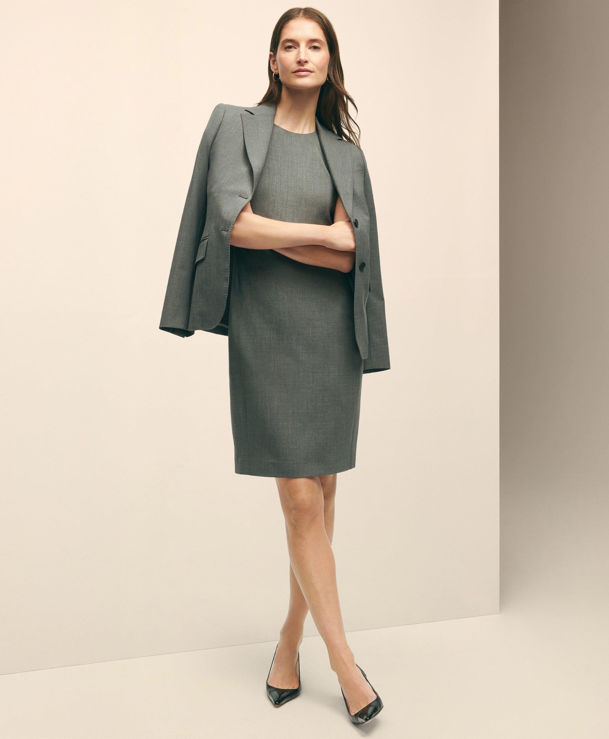 The Essential Brooks Brothers Stretch Wool Sheath Dress