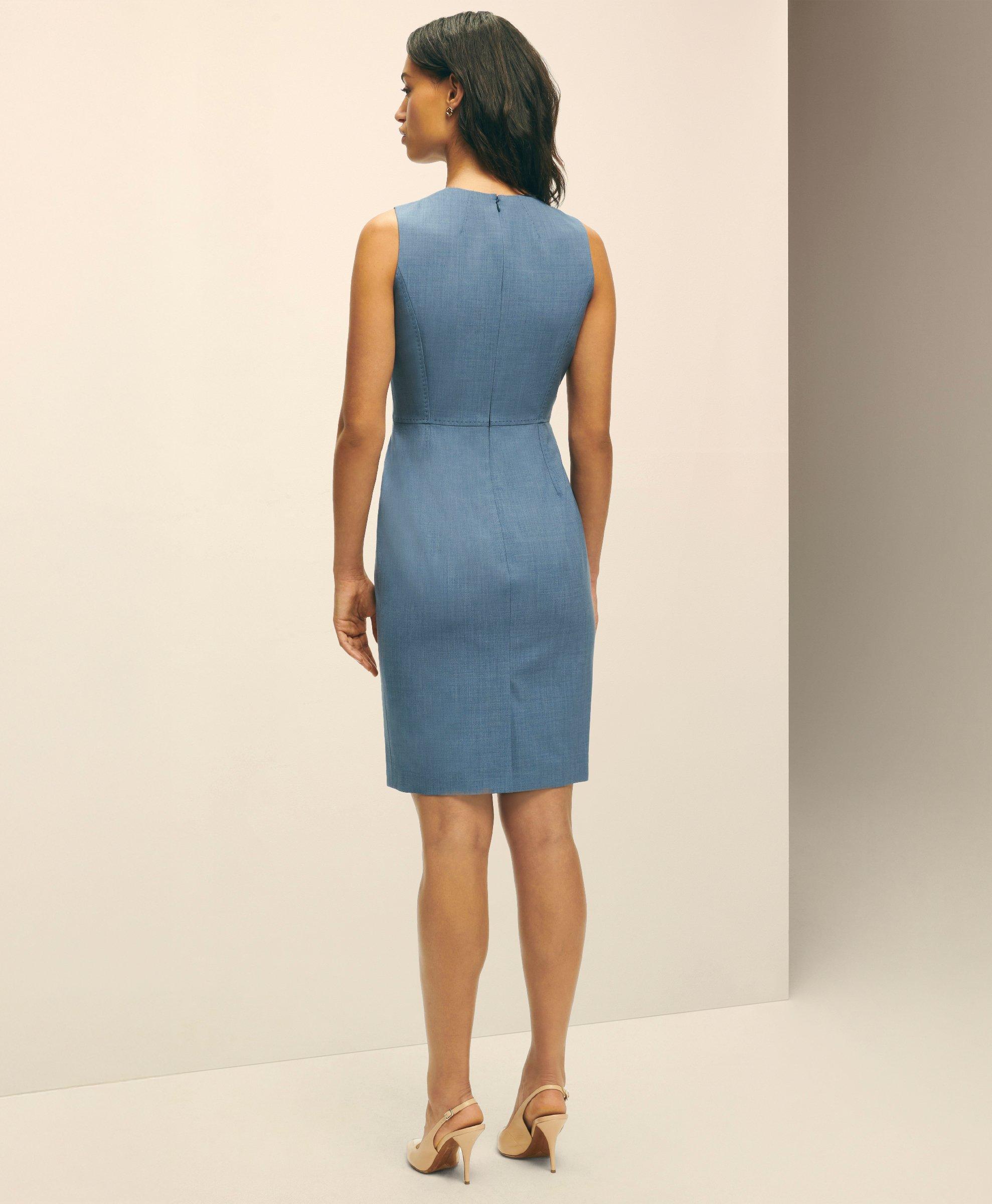 The Essential Brooks Brothers Stretch Wool Sheath Dress