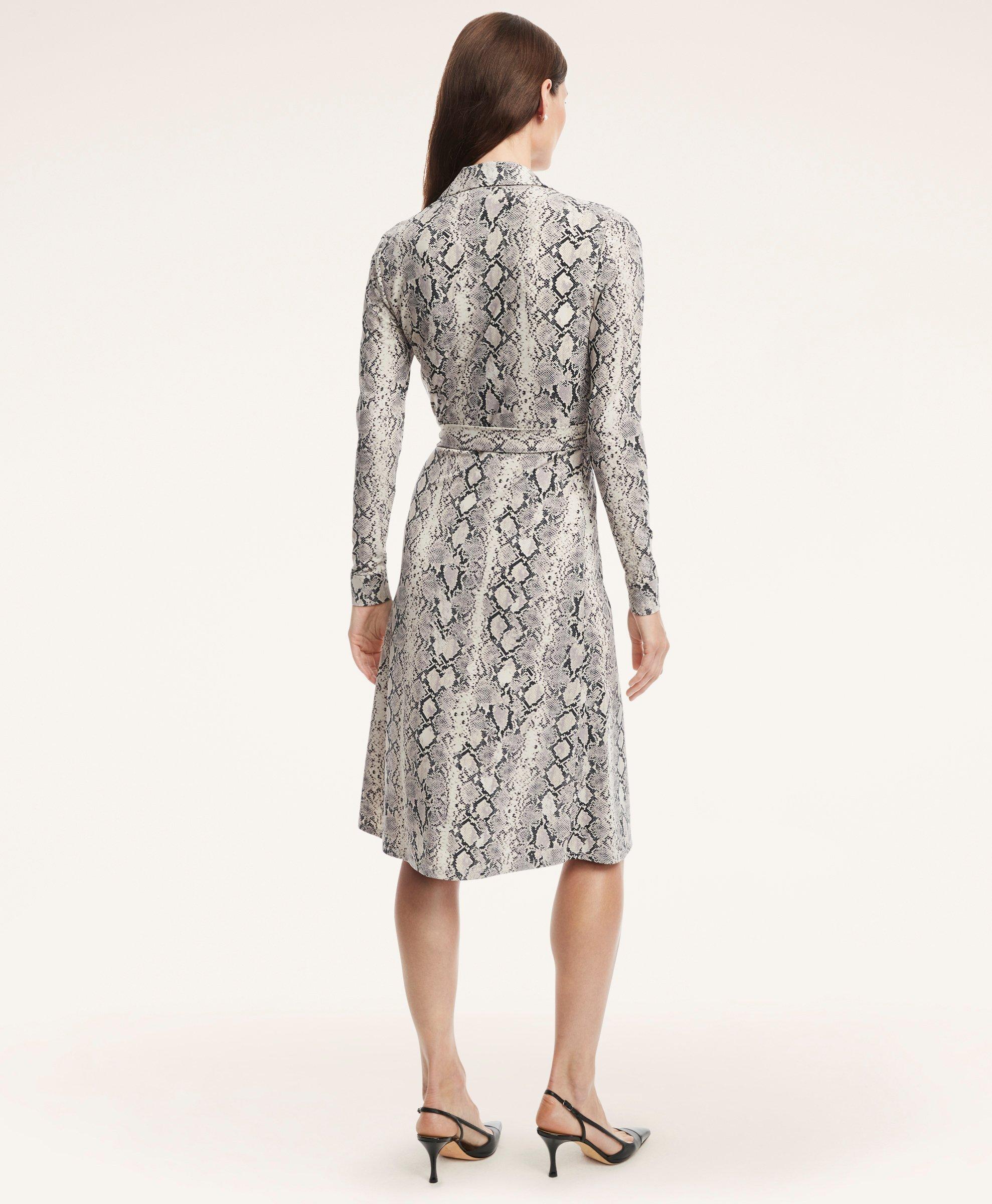 Patterned Belted Dress by bonprix