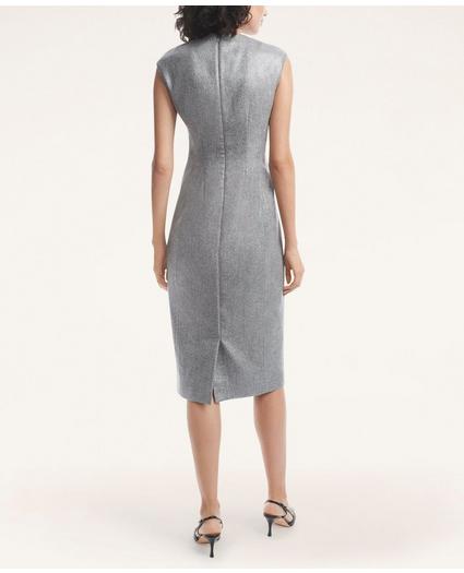 Flannel Metallic Sheath Dress, image 2