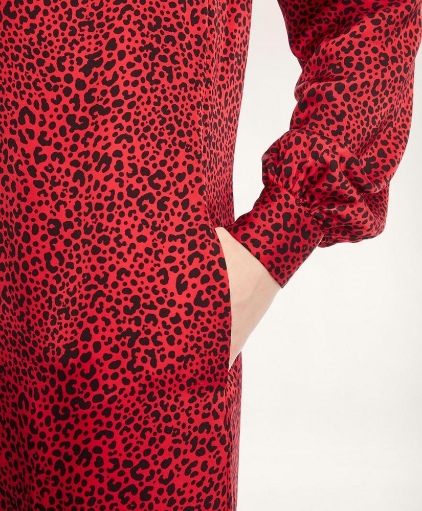 Soft Satin Animal Print Dress, image 3